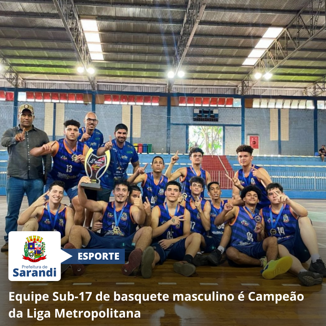 Equipe Sub-17 de basquete masculino é Campeão da Liga Metropolitana